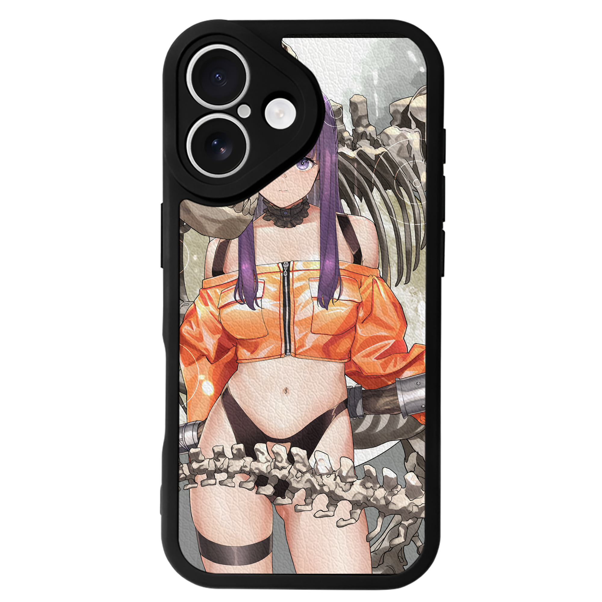 （画像用） 葬送のフリーレン Frieren 【iPhone 16シリーズ対応】シリコンスマホケース（レザー調） 材質：シリコン